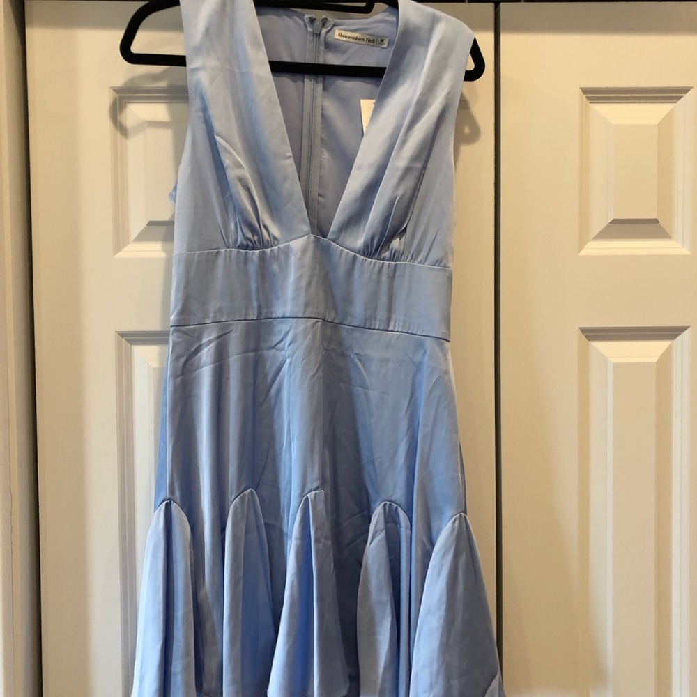 Abercrombie & Fitch Light Blue Backless Dress